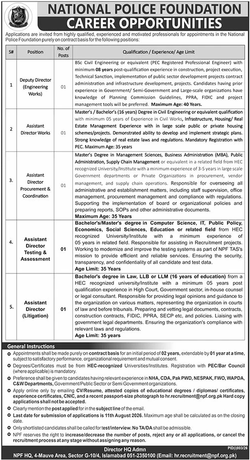 National Police Foundation Jobs 2026 Apply Online |EasyApply