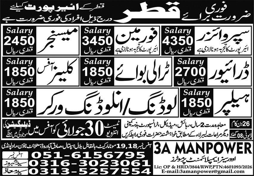 Messenger Trolley Boy Jobs in Qatar 2026 Apply Online Easy