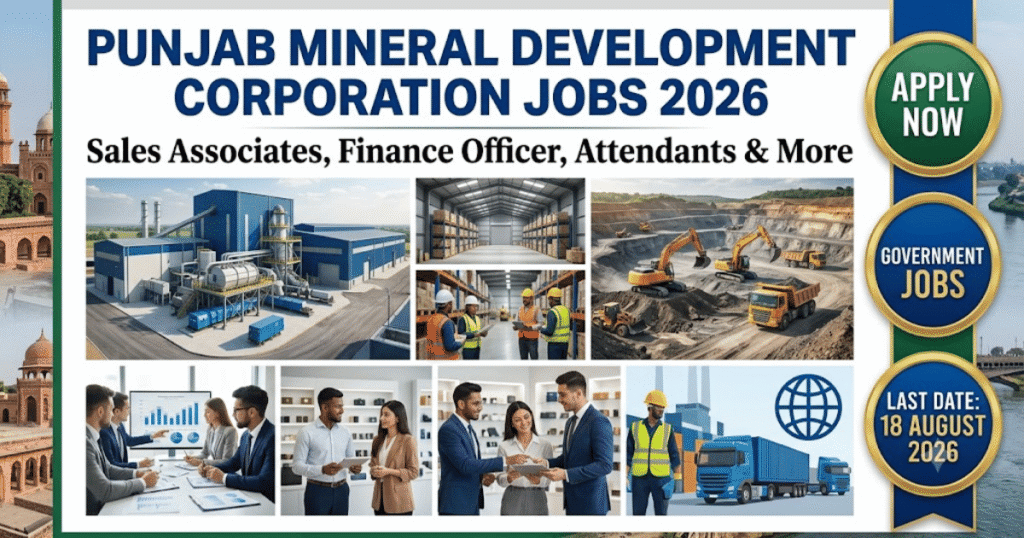 Punjab Mineral Development Corporation Jobs 2026Apply Online