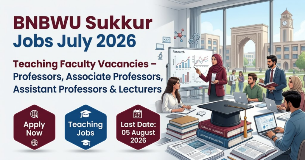 Begum Nusrat Bhutto Women University Jobs July 2026