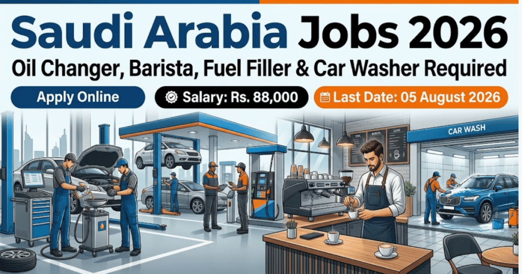 Oil Changer Barista Jobs in Saudi Arabia 2026 Apply Online