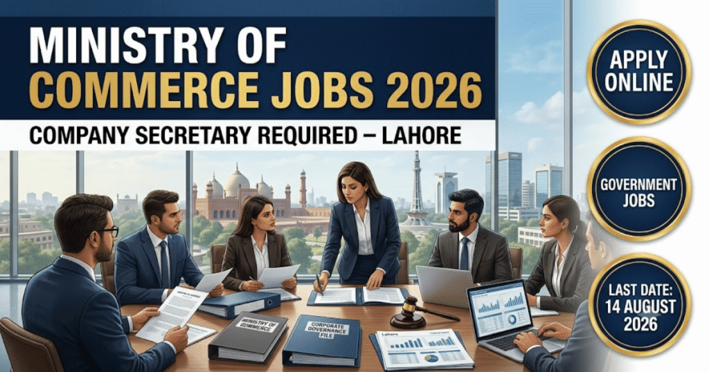 Ministry of Commerce Lahore Jobs 2026 Easy Apply Online