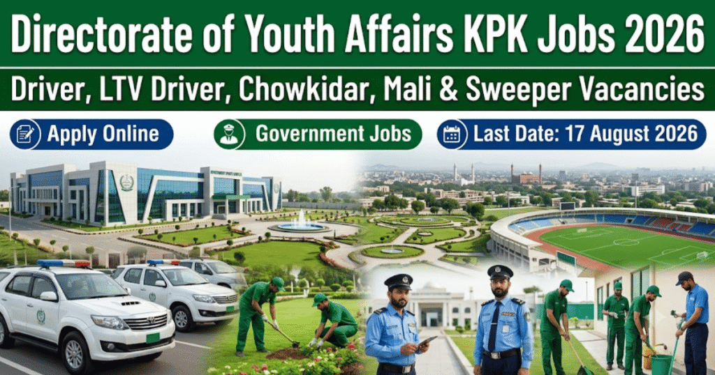 Directorate of Youth Affairs KPK Jobs 2026 Easy Apply Online
