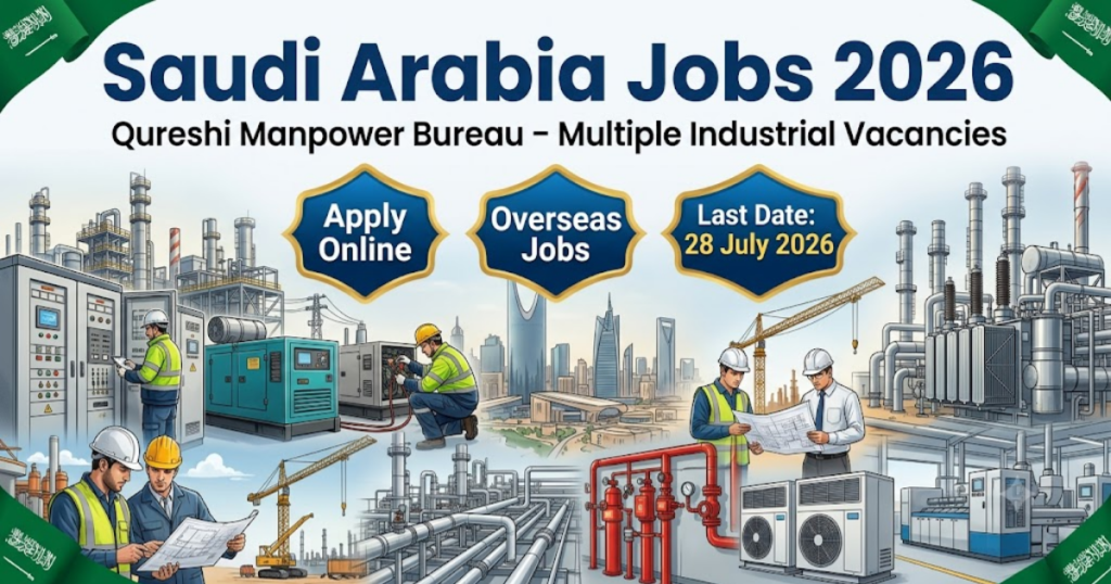 Qureshi Manpower Bureau Saudi Arabia Jobs 2026 Apply Online