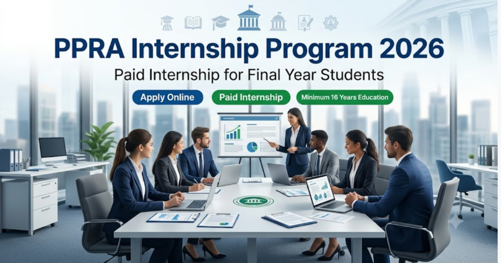 PPRA Internship Program 2026 Apply Online | Public-PRA