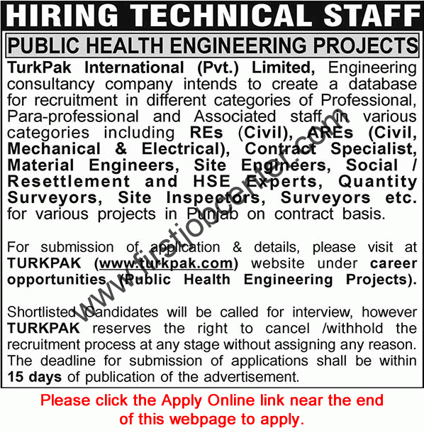 Turkpak International Pvt Ltd Jobs August 2026 Apply Online