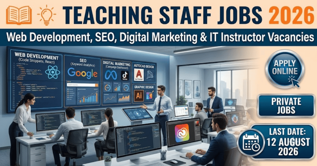 Teaching Staff Jobs in Skill Development Training Program 26