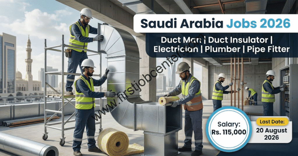 Duct Insulator & Duct Man Jobs 2026 in Saudi Arabia
