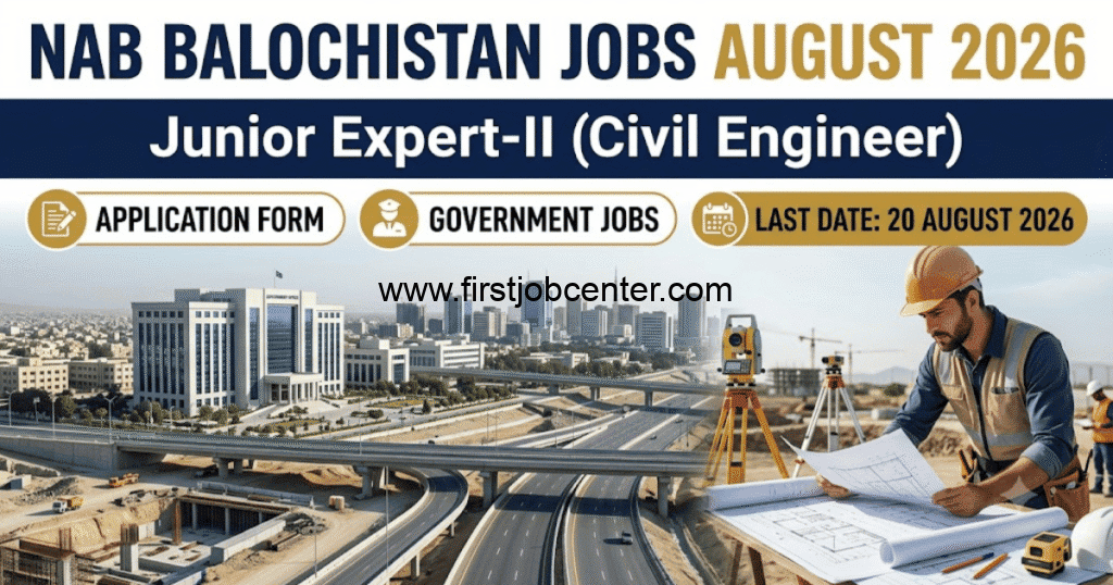 NAB Balochistan Jobs August 2026 Easy Application Form