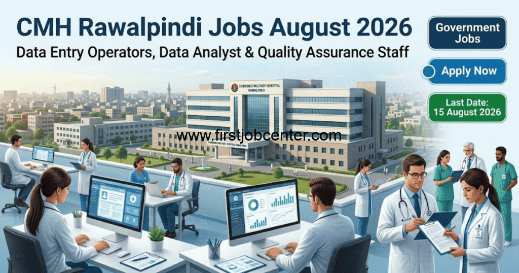 CMH Rawalpindi Jobs August 2026 Apply Online | Data Entry