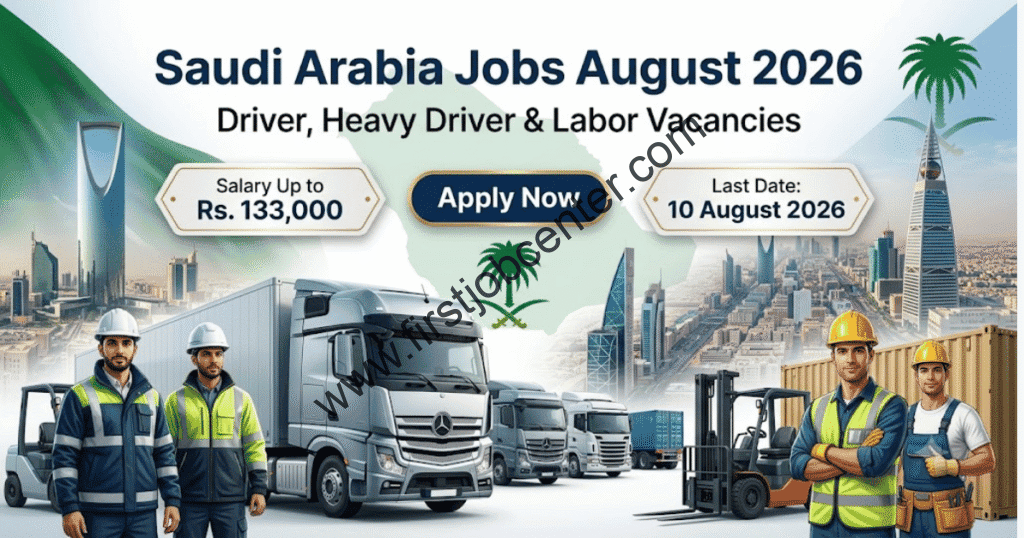 Labor & Heavy Driver Jobs in Saudi Arabia August 2026