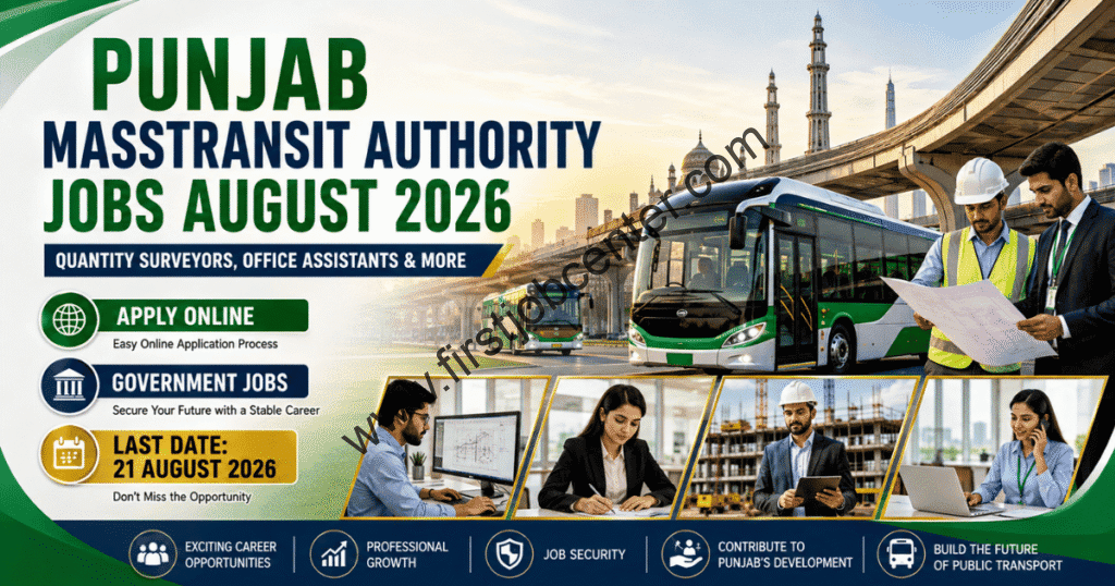 Punjab Masstransit Authority Jobs August 2026 Apply Online
