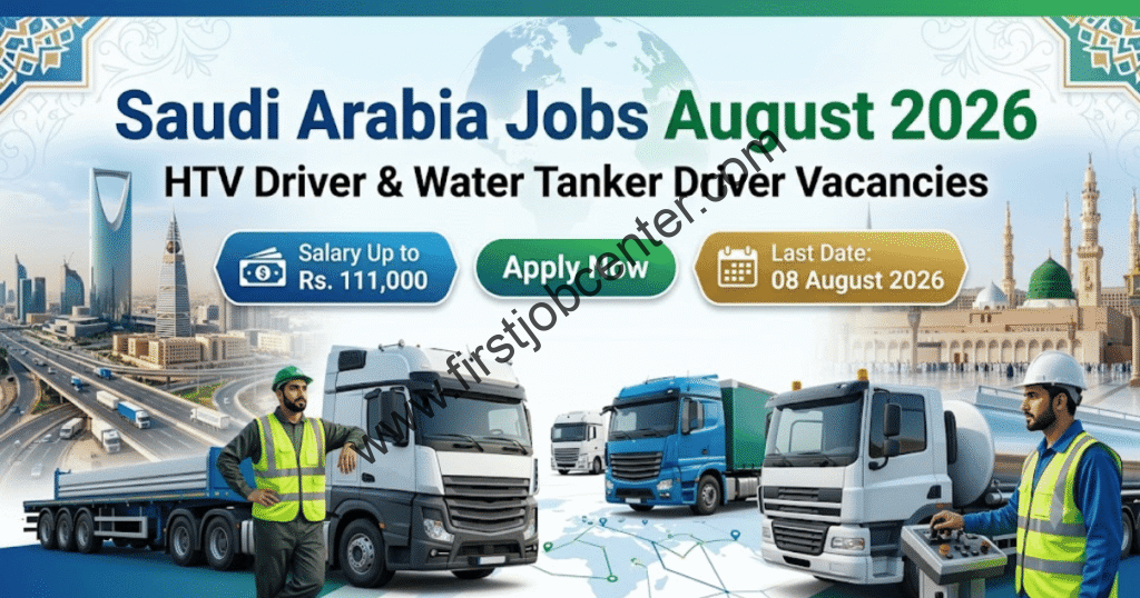 HTV Driver & Water Tanker Driver Jobs in Saudi Arabia