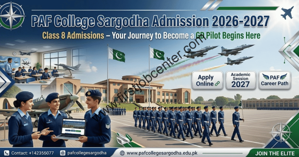 PAF College Sargodha Admission 8th Class 2026-2027