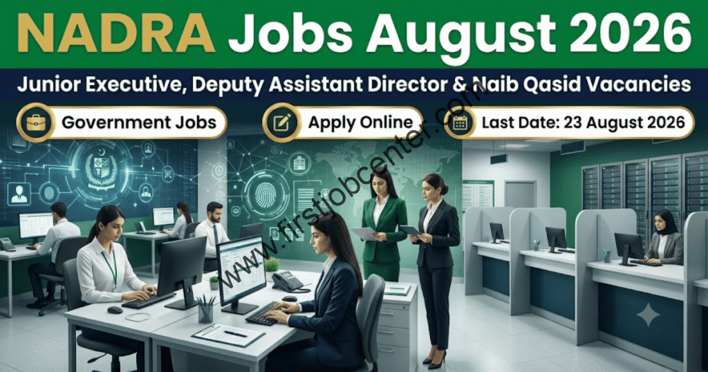 NADRA Jobs August 2026 Apply Online | Junior Executive