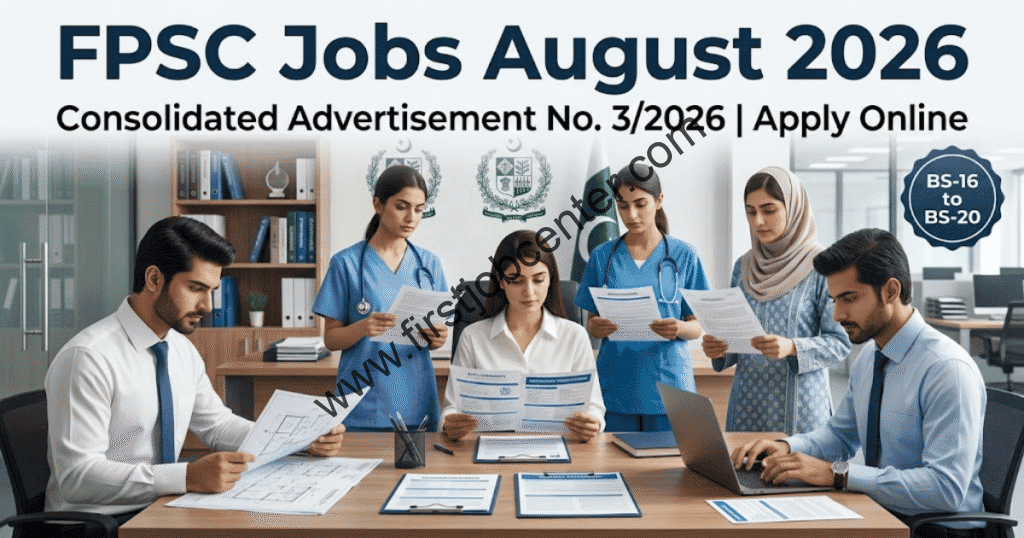 FPSC Jobs August 2026 – Apply Online Advertisement 3/2026