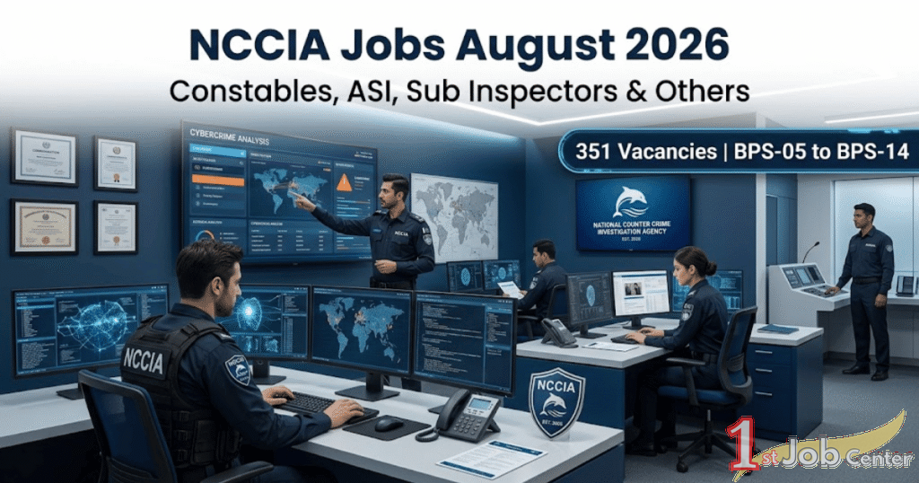 NCCIA Jobs August 2026 – Apply Online | Constables, ASI