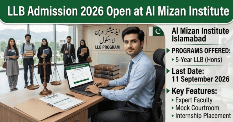 LLB Admission 2026 Open at Al Mizan Institute Islamabad